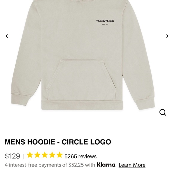 TALENTLESS hoodie size large - Picture 2 of 4